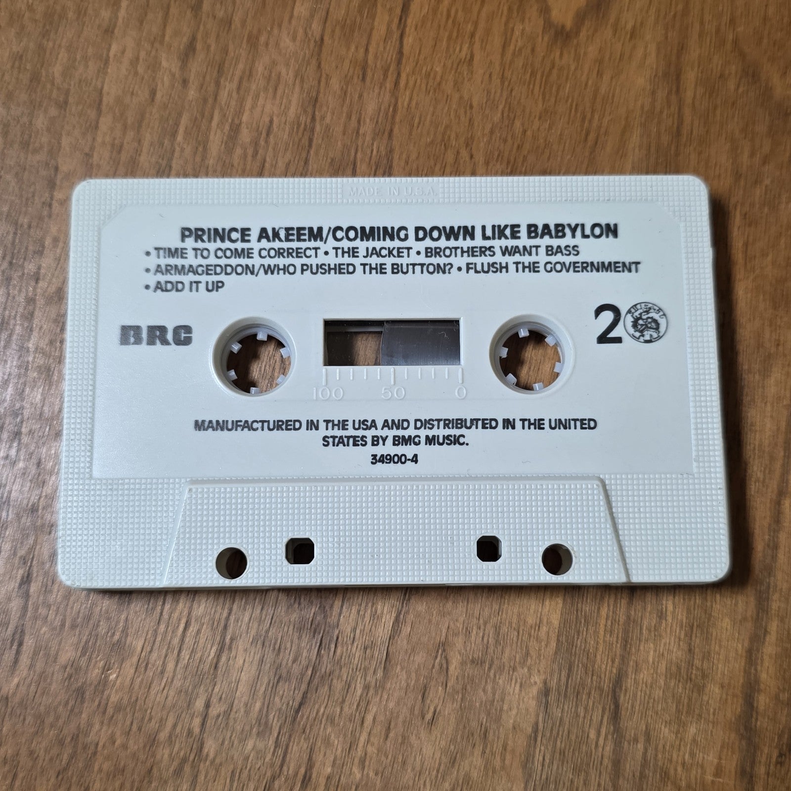 Prince Akeem - Coming Down Like Babylon Single 1991 Hip Hop Cassette Rare HTF