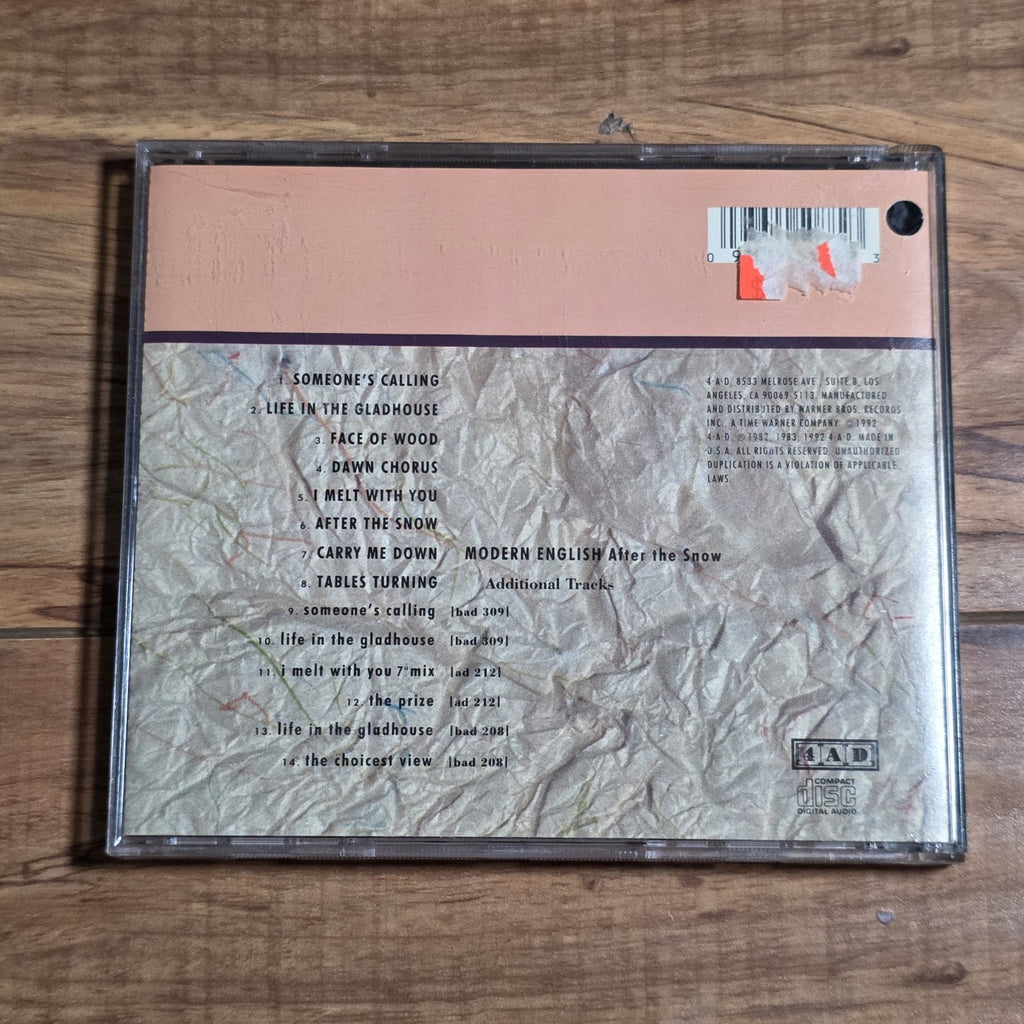 Modern English - After The Snow CD Album 1982 New Wave Bonus Tracks