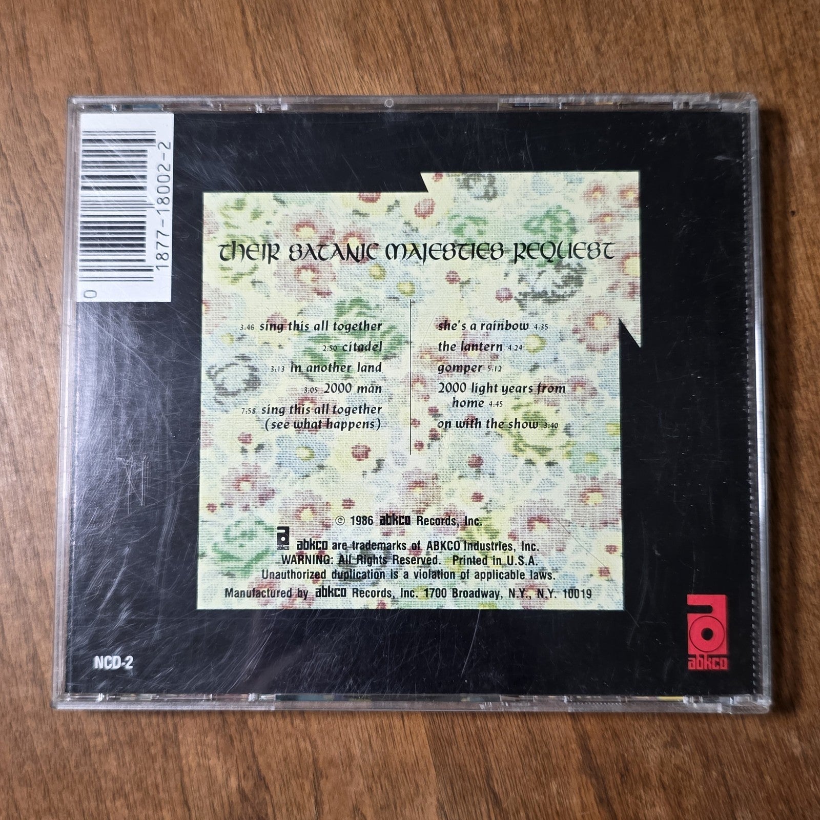 Rolling Stones - Their Satanic Majesties Request CD 1986 West Germany Rare HTF