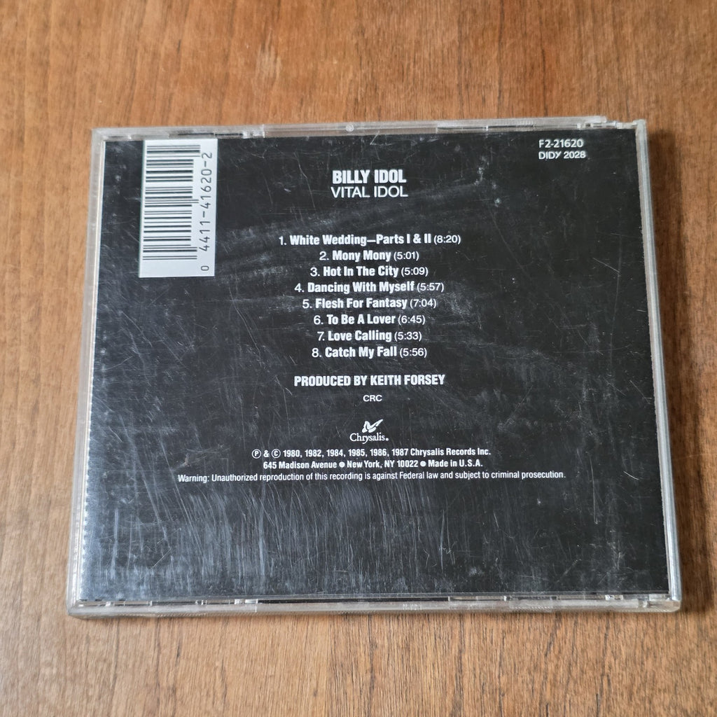 Billy Idol - Vital Idol CD Compilation 1987 Rock