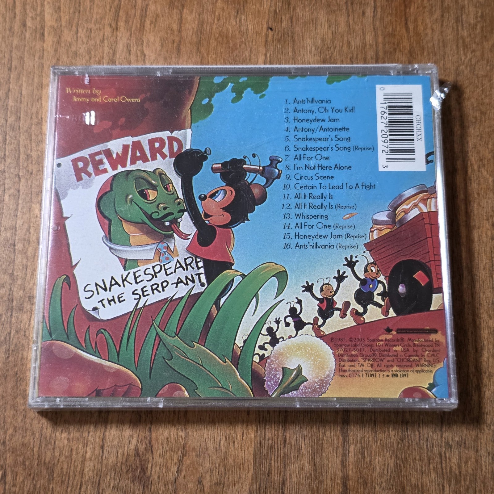Ants'hillvania Vol. 2 Honeydew Adventure CD 1990 Childrens Rare HTF New Sealed