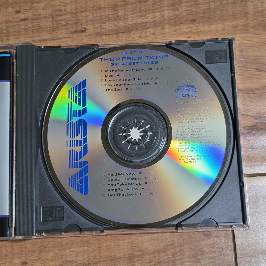 Thompson Twins - Best Of Greatest Mixes CD Compilation 1988 New Wave Pop