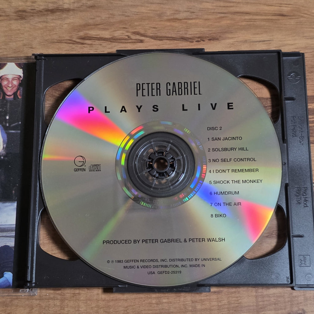 Peter Gabriel - Plays Live CD Live Album 1999 Progressive Rock Rare HTF