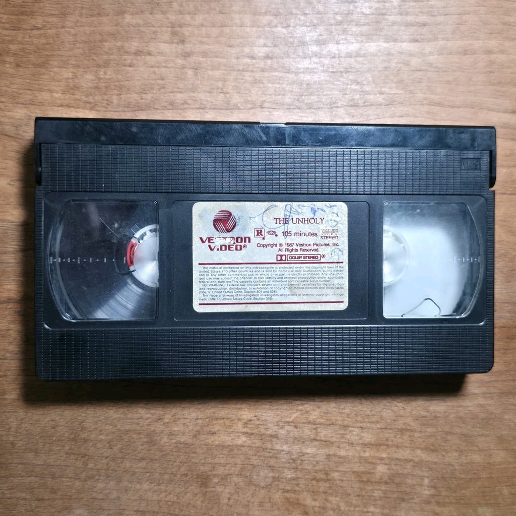 The Unholy VHS 1988 Horror Vestron Video Ben Cross Hal Holbrook Ned Beatty