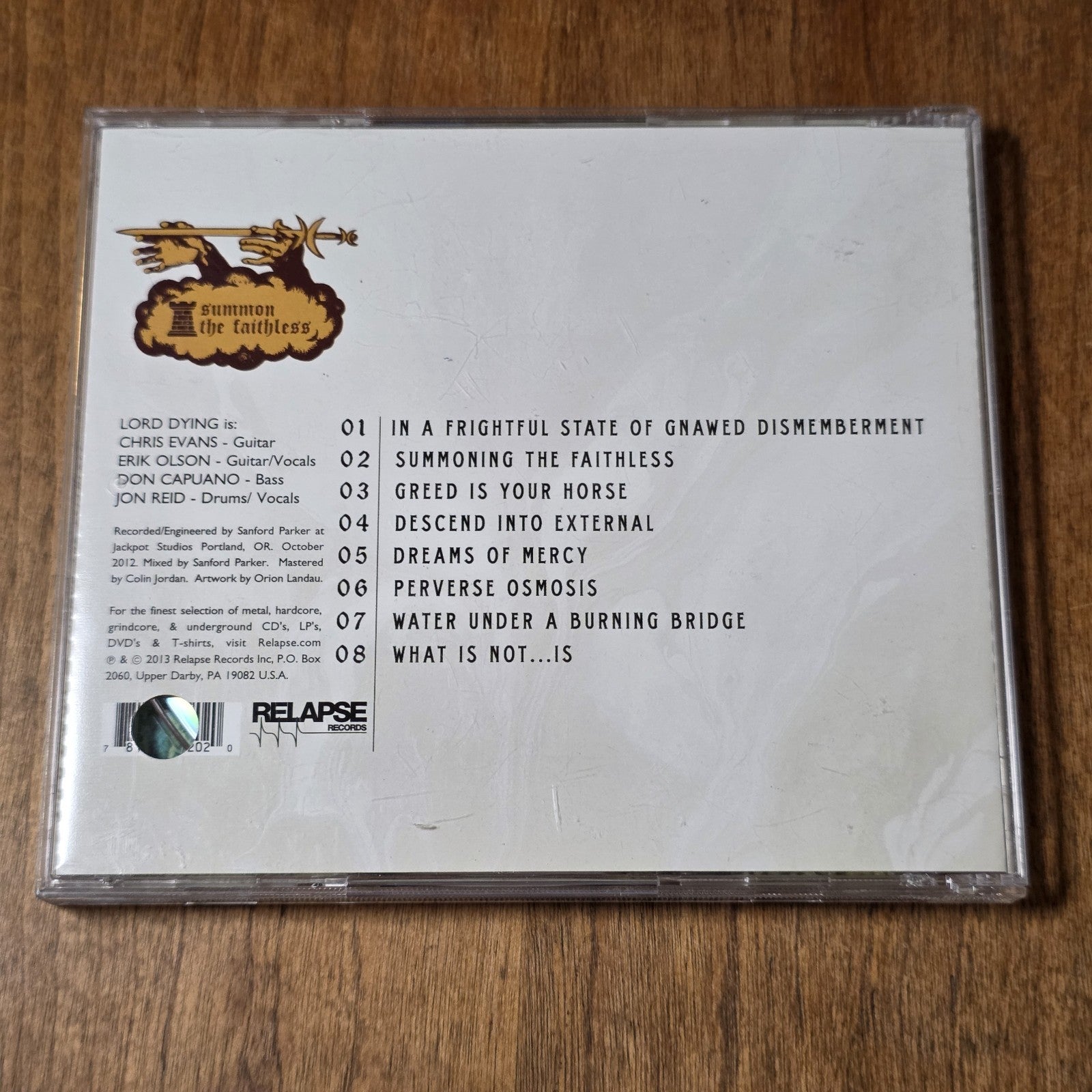 Lord Dying - Summon the Faithless CD Album 2013 Sludge Metal