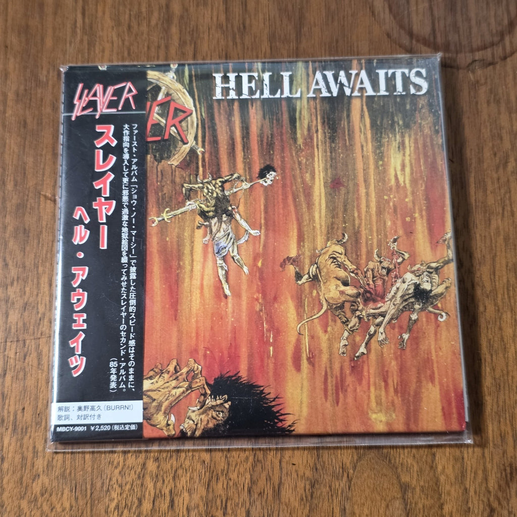 Slayer - Hell Awaits CD Album 1985 Thrash Metal Japan Import OBI Rare HTF