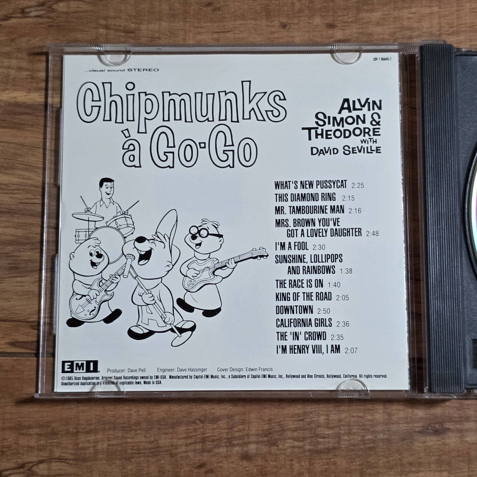 The Chipmunks - The Chipmunks A Go-Go CD Album 1965 Pop Rock Rare HTF