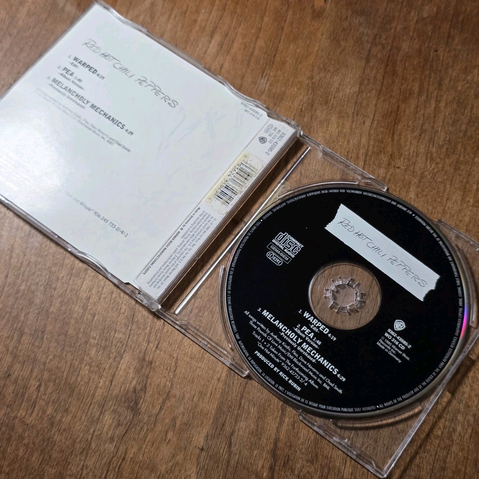 Red Hot Chili Peppers - Warped CD Single 1995 Alternative Rock