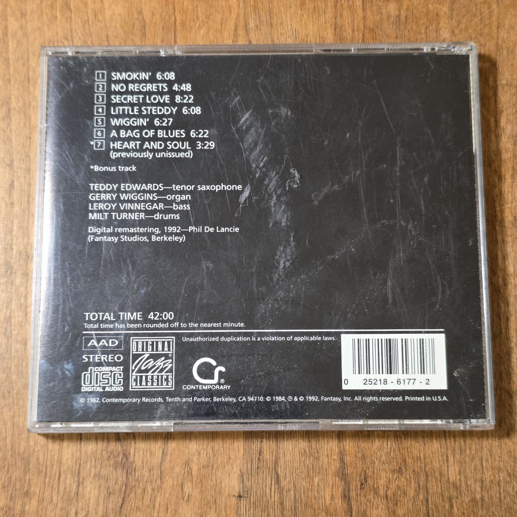 Teddy Edwards - Heart & Soul CD Album 1992 Jazz HTF