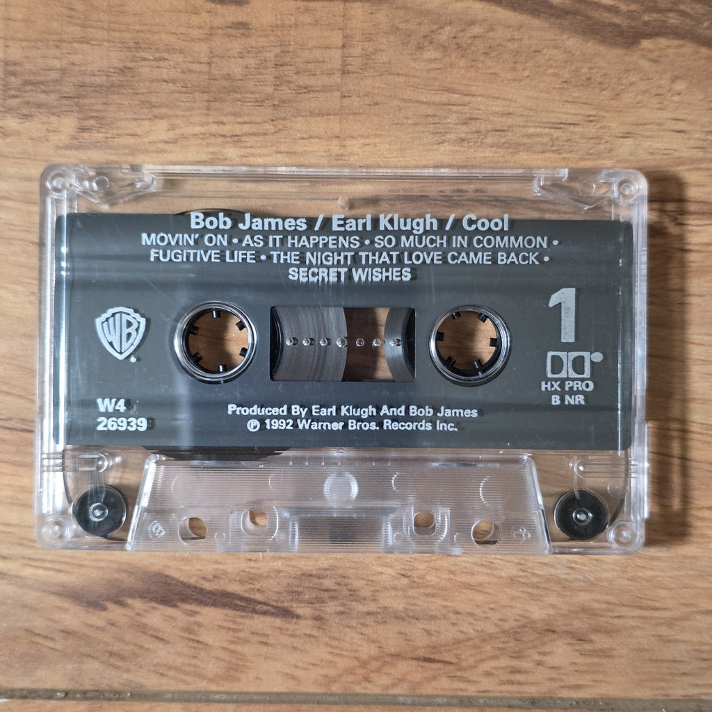 Bob James Earl Klugh - Cool Audio Cassette Tape Warner Music 1992 Jazz Smooth