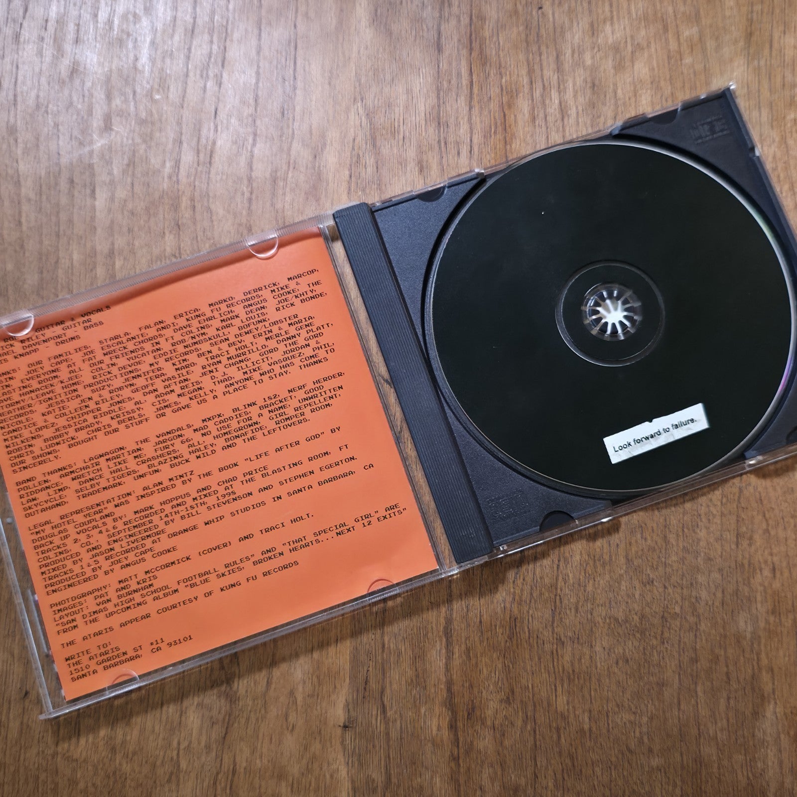 The Ataris - Look Forward to Failure CD EP 2002 Pop Punk