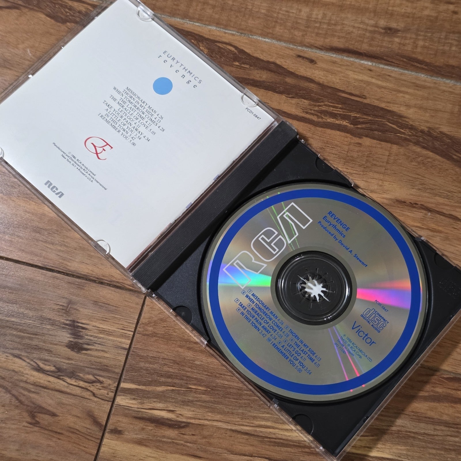 Eurythmics - Revenge CD 1986 RCA Records Annie Lennox Dave Stewart Pop