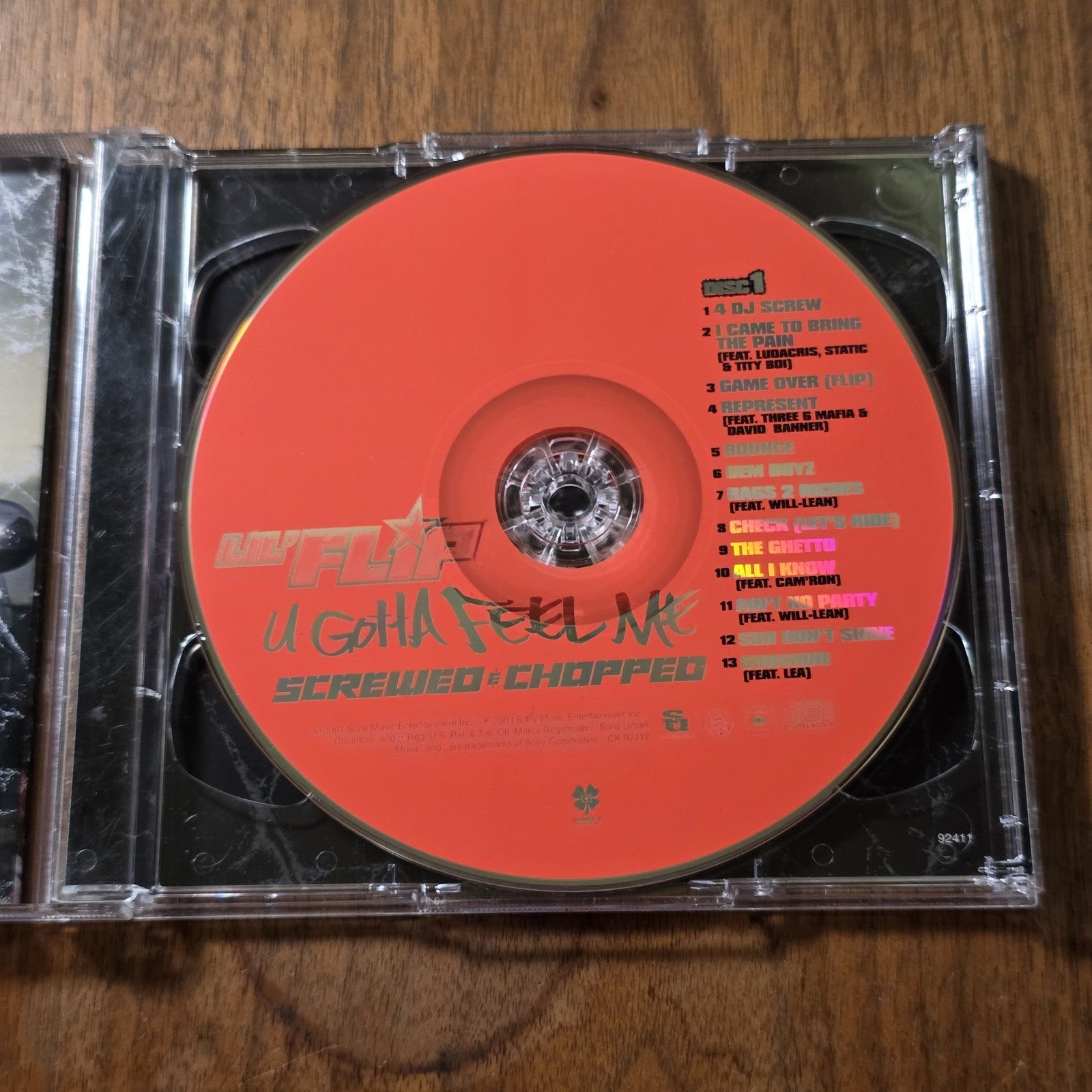 Lil' Flip - U Gotta Feel Me CD 2004 Hip Hop Screwed Chopped 2 Disc Rare HTF