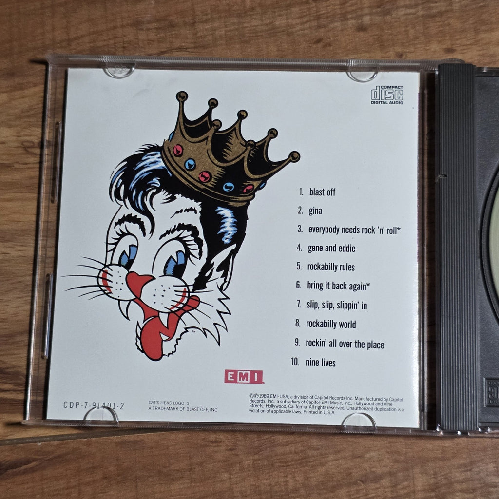 Stray Cats - Blast Off! CD Album 1989 Psychobilly EMI Club Edition