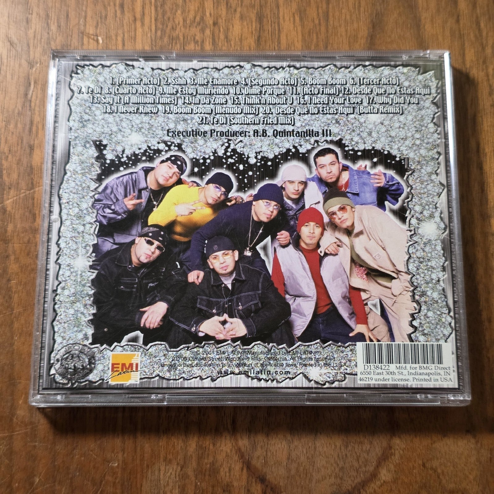 AB Quintanilla y Los Kumbia Kings - Shhh! CD Album 2001 Latin Pop Cumbia
