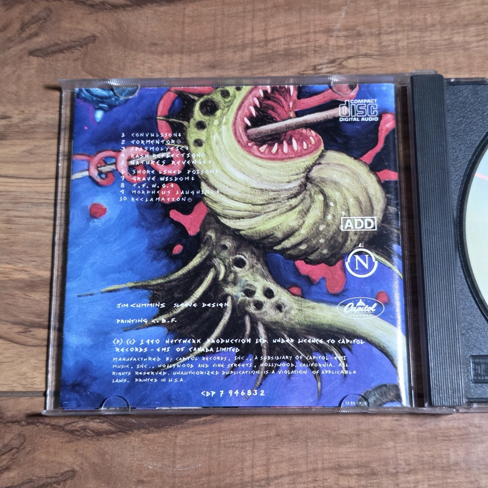 Skinny Puppy - Too Dark Park CD Album 1990 Industrial Goth Rare HTF