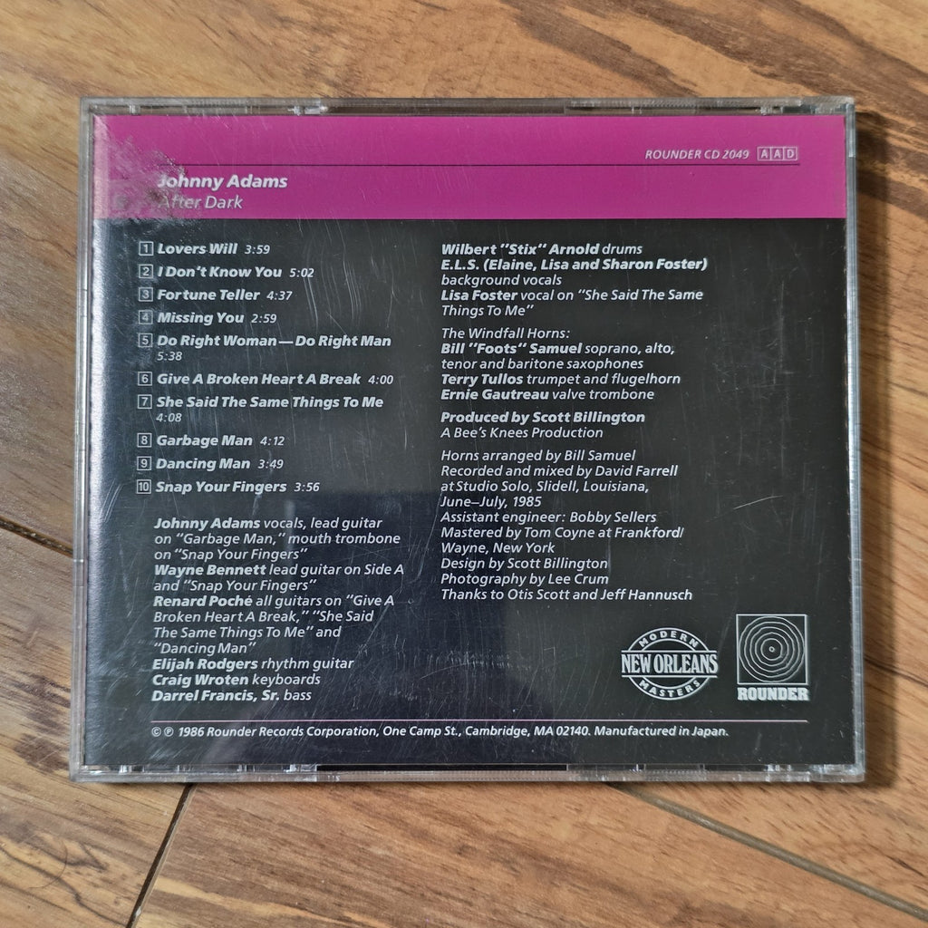 Johnny Adams - After Dark CD 1986 Rounder Records Soul Blues Jazz  Rare HTF