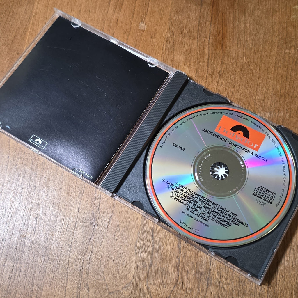 Jack Bruce - Songs for a Tailor CD Album 1970 Blues Rock Rare HTF