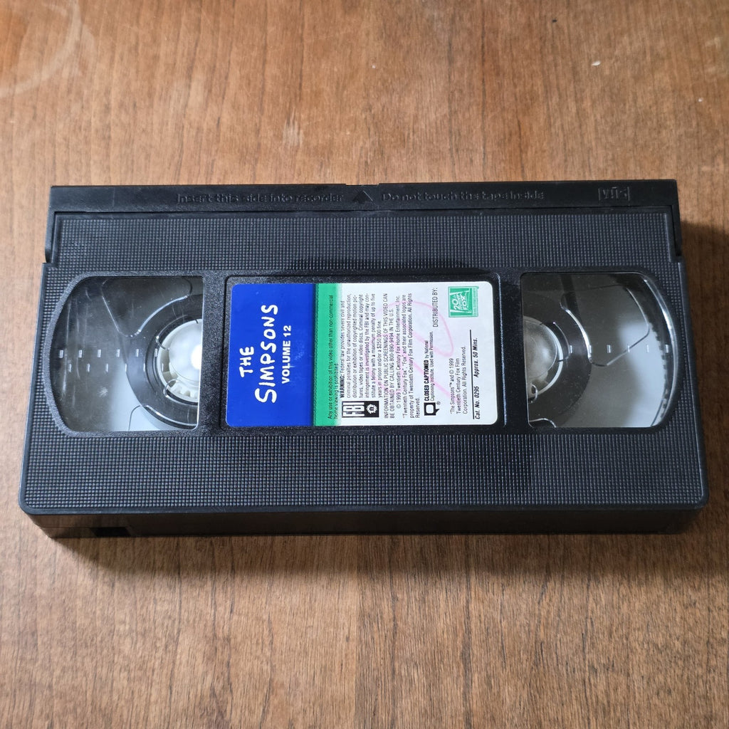 The Best of The Simpsons Vol 12 VHS 1999 Animation Treehouse Of Horror 2