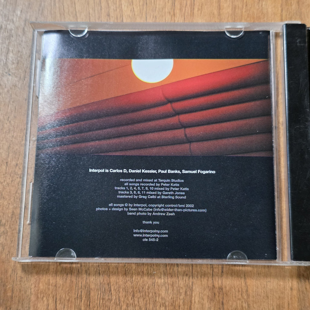 Interpol - Turn On The Bright Lights CD Album 2002 Indie Rock Matador