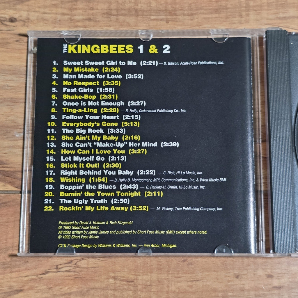 The Kingbees - The Kingbees 1 & 2 CD Compilation 1992 Pop Rock HTF
