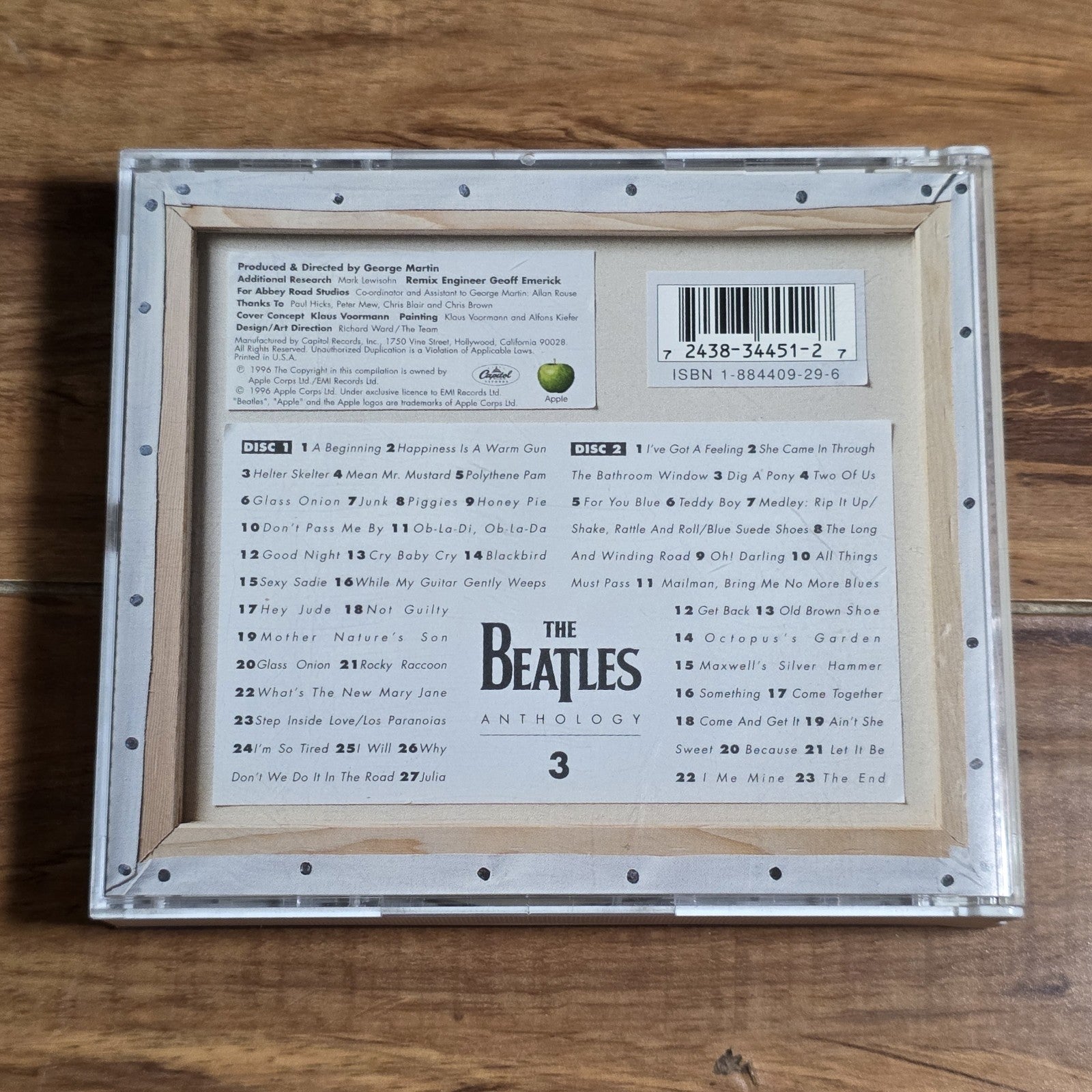 The Beatles - Anthology 3 CD Compilation 1996 Classic Rock 2-Disc