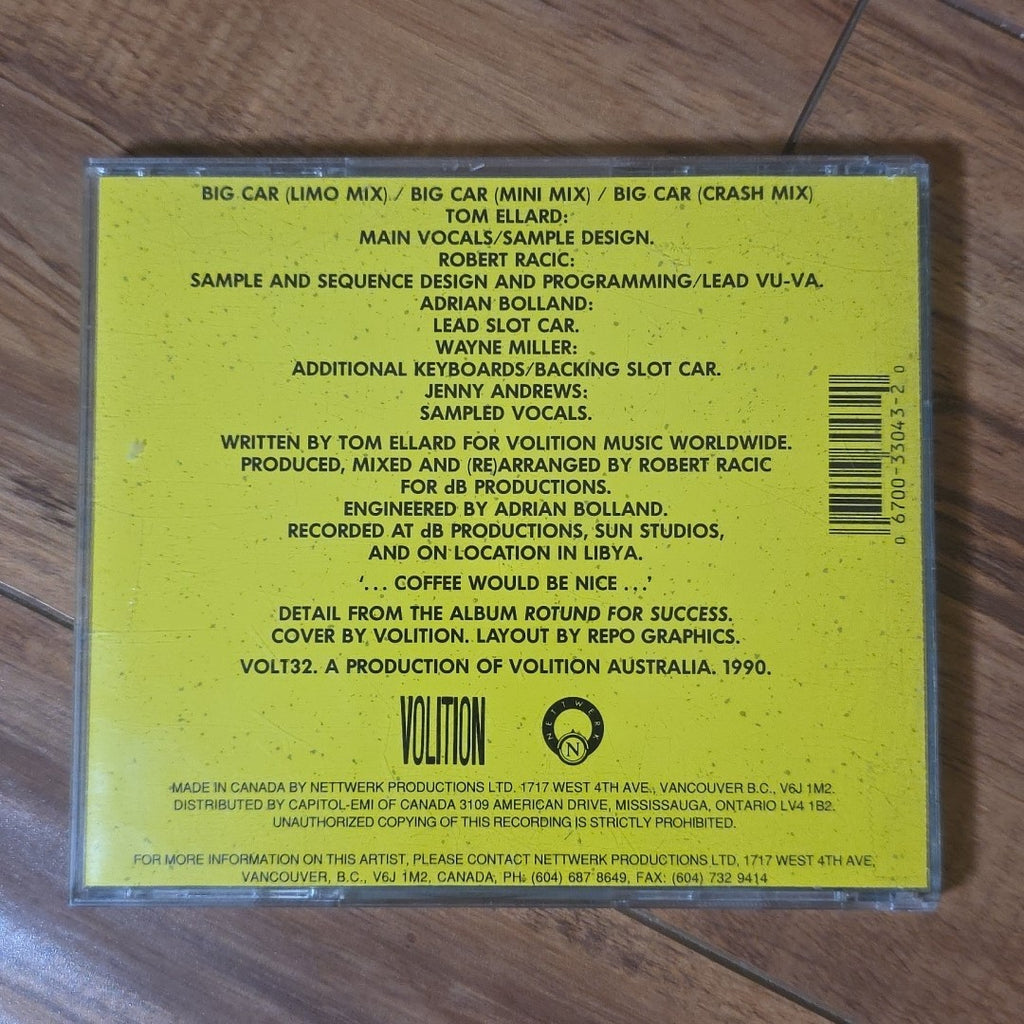 Severed Heads - Big Car Remix CD Single 1989 EBM Synth-Pop Rare HTF