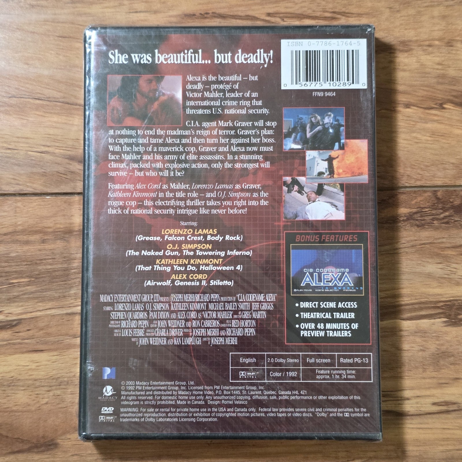 Codename: Alexa DVD 2003 Action Thriller Madacy HTF Sealed New