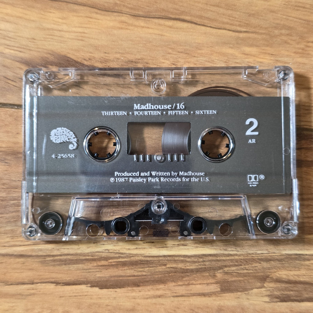 Madhouse - 16 Album 1987 Jazz Funk Cassette Prince Paisley Park Records Rare HTF