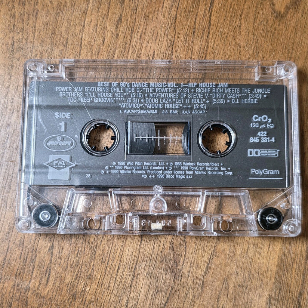 Best Of 90's Dance Vol 1 - Hip-Hop Jams Compilation 1991 Cassette