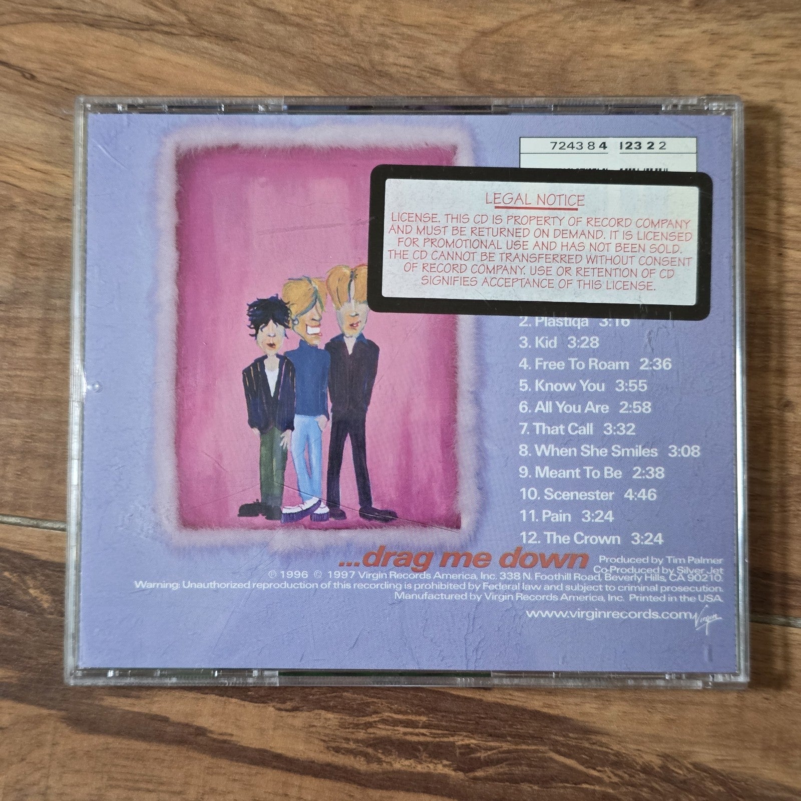 Silver Jet - Pull Me Up Drag Me Down CD 1997 Virgin Alternative Rock