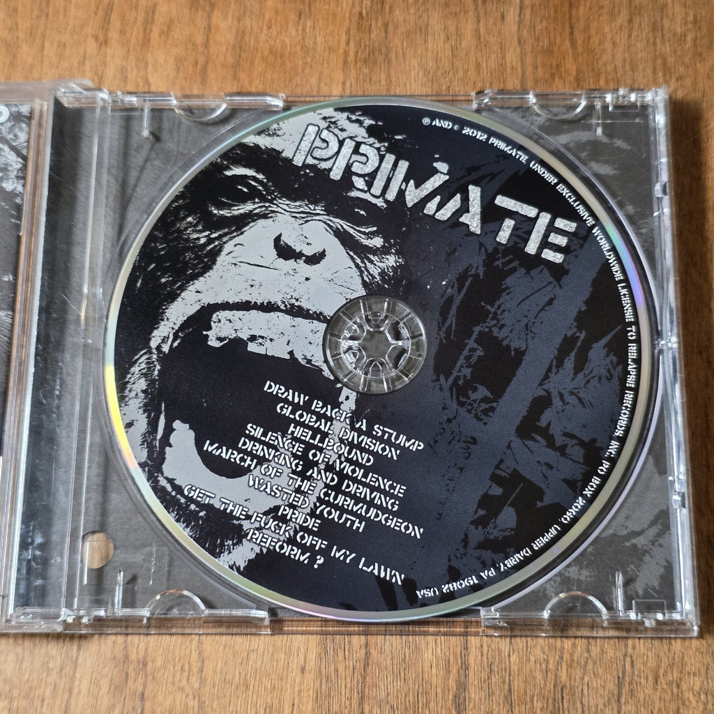 Primate - Draw Back a Stump CD EP 2012 Grindcore Hardcore Punk