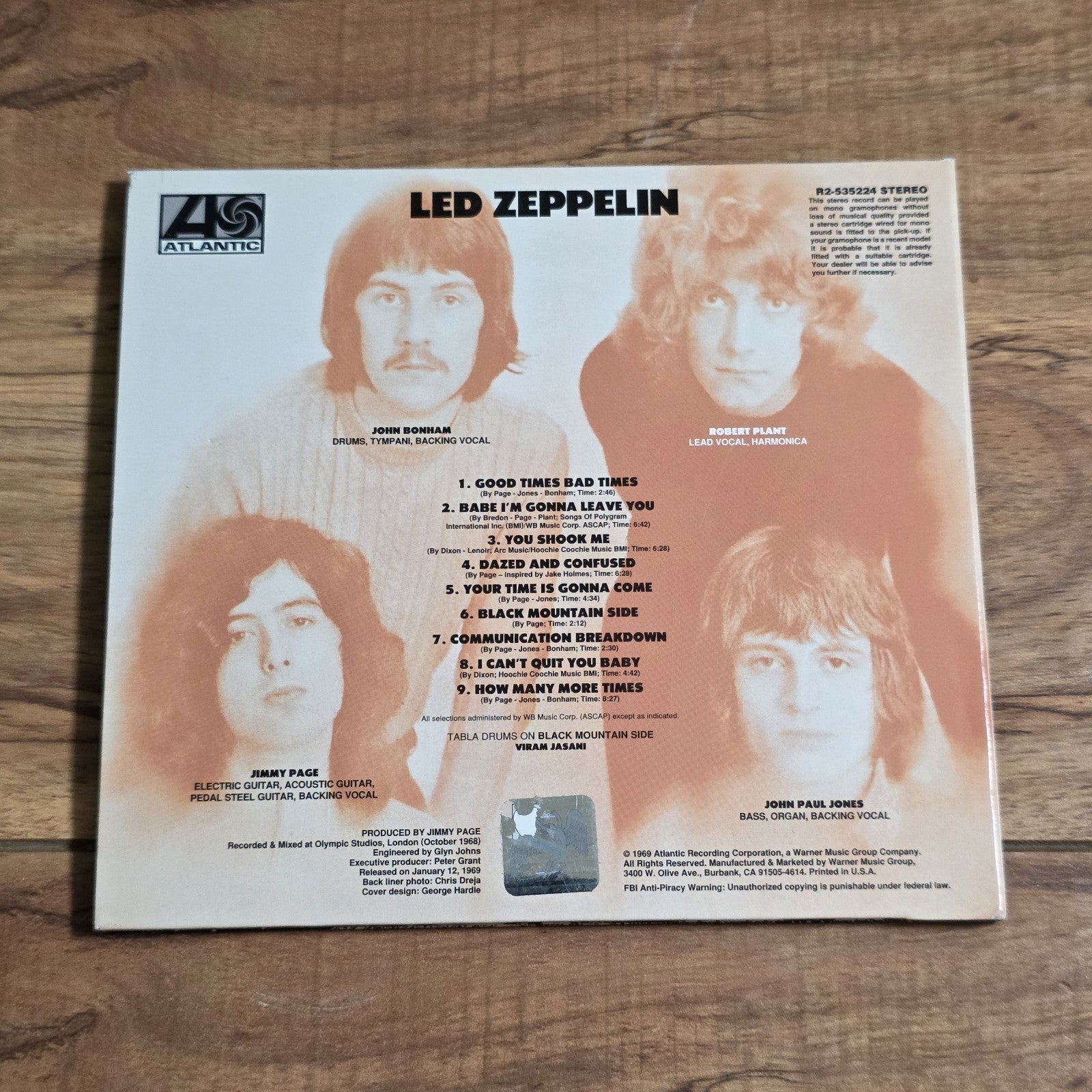 Led Zeppelin - Self-Titled Digipak CD Remaster 1969 Hard Rock