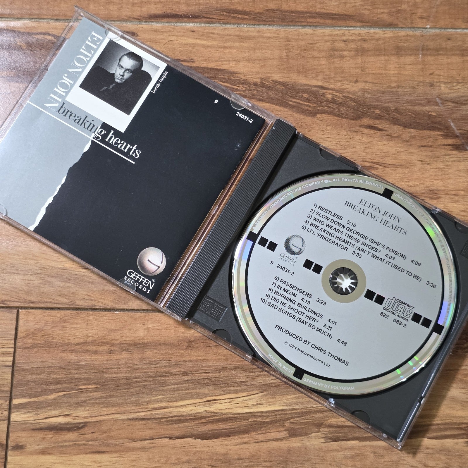 Elton John - Breaking Hearts CD 1984 West Germany Target PopRock Rare HTF