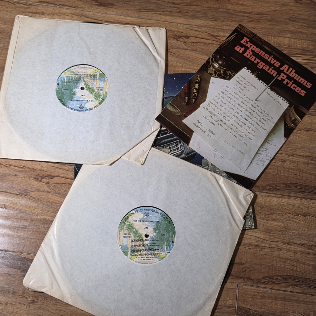 Limo Album 1977 Rock Compilation Vinyl Record 2LP 12" Warner Bros VG+