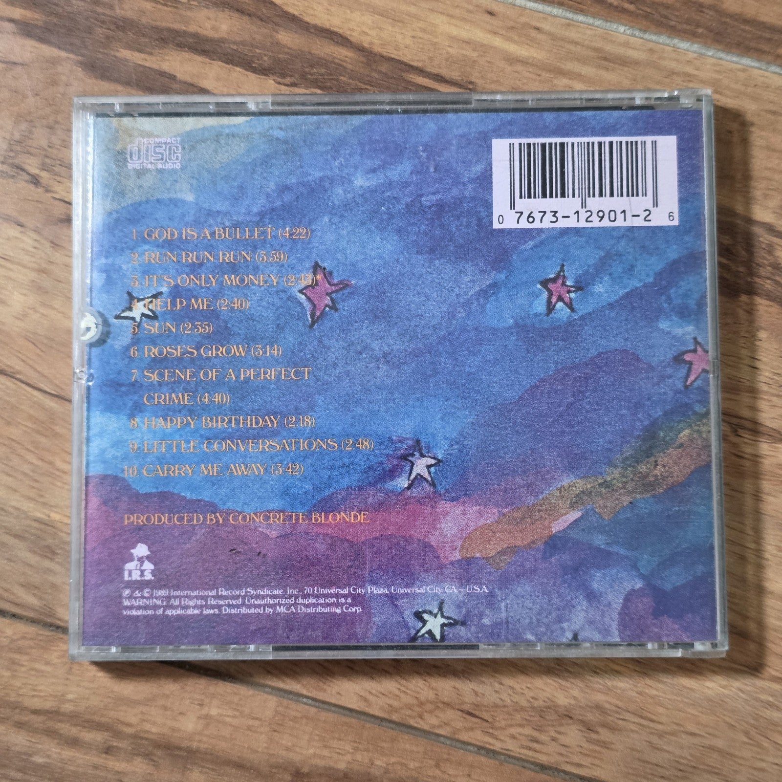 Concrete Blonde - Free CD 1989 I.R.S. Records Alternative Rock Johnette