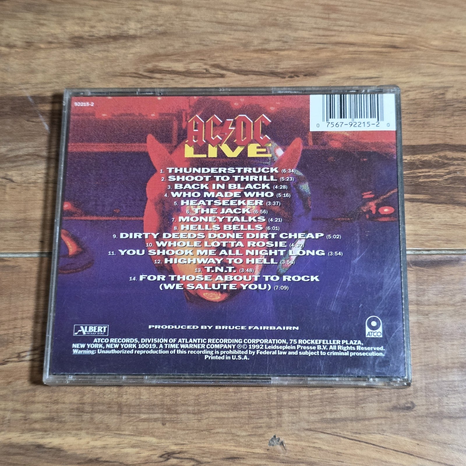 AC/DC - Live CD Live Album 1992 Hard Rock
