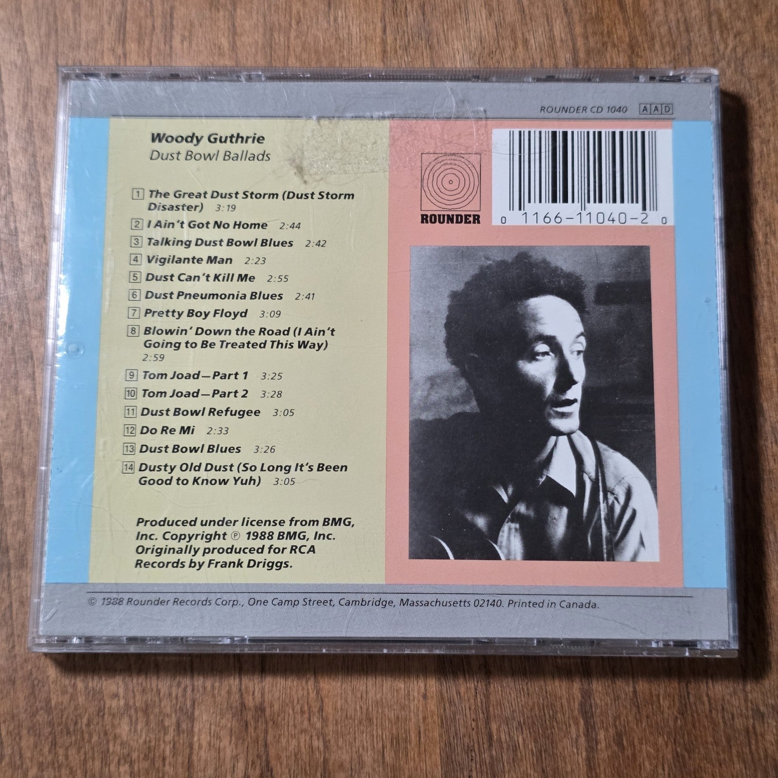 Woody Guthrie - Dust Bowl Ballads CD Compilation 1988 Folk Rounder