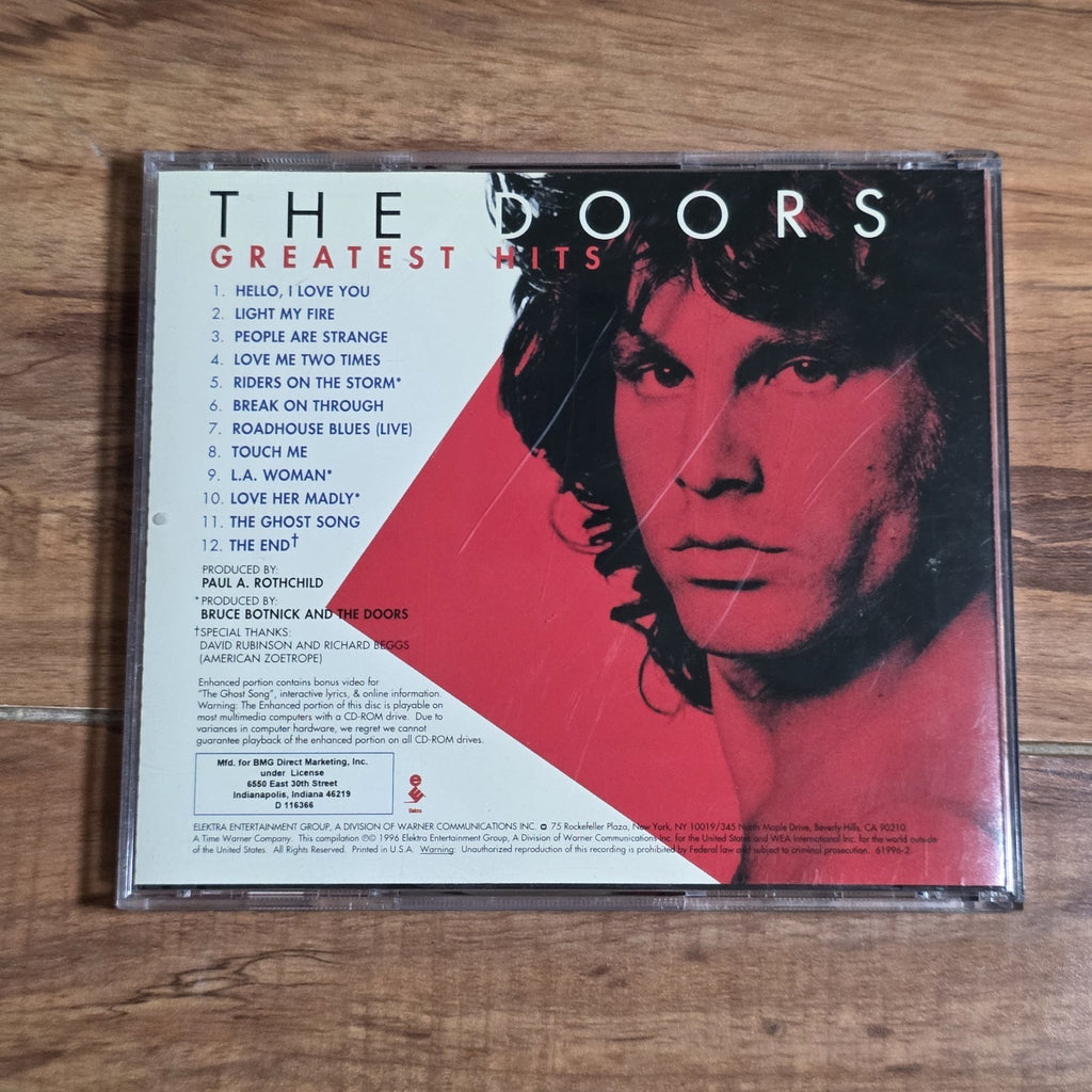 The Doors - Greatest Hits CD Compilation 1996 Classic Rock Enhanced CD