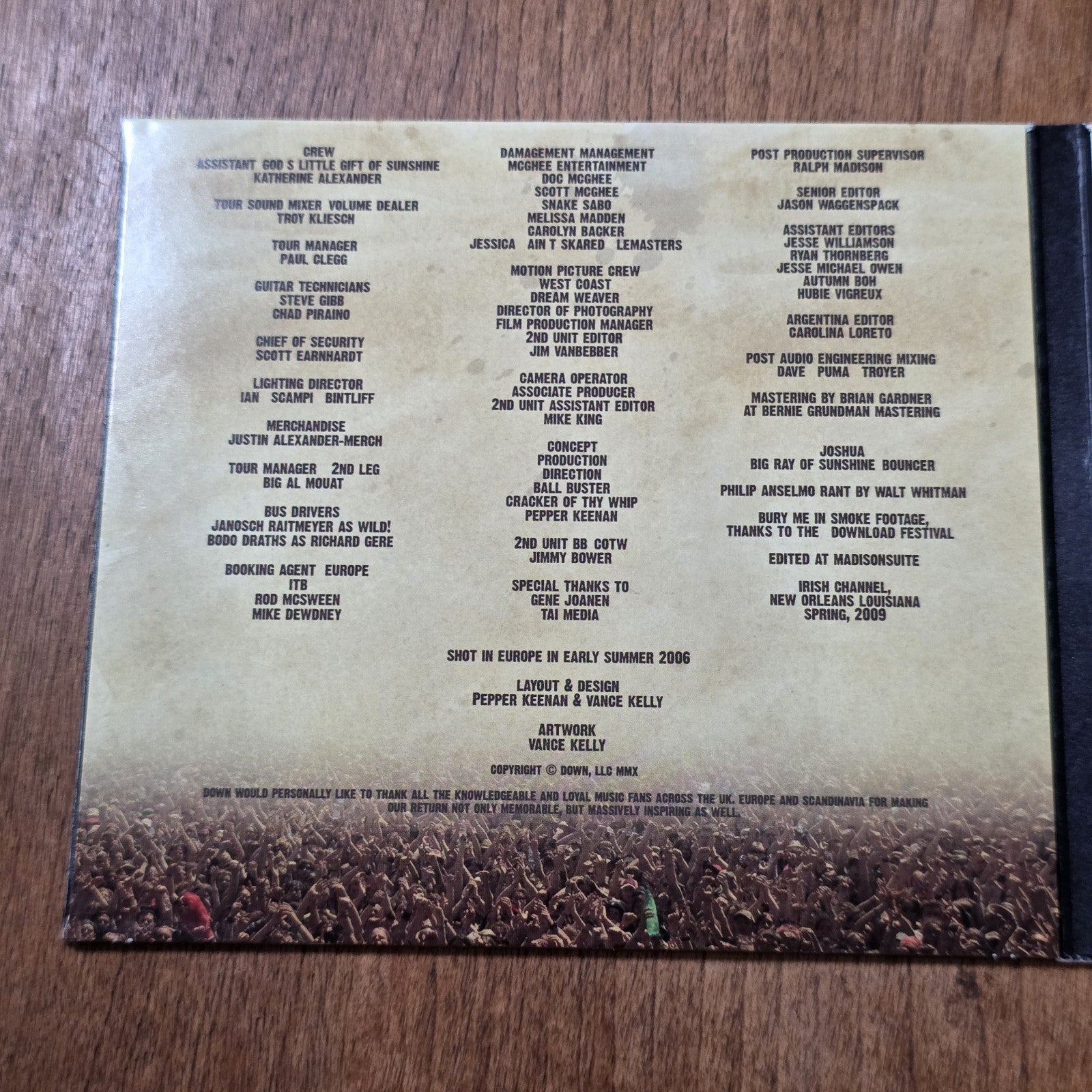 Down - Diary of a Mad Band 2CD DVD Deluxe Live Album 2010 Heavy Metal Rare HTF