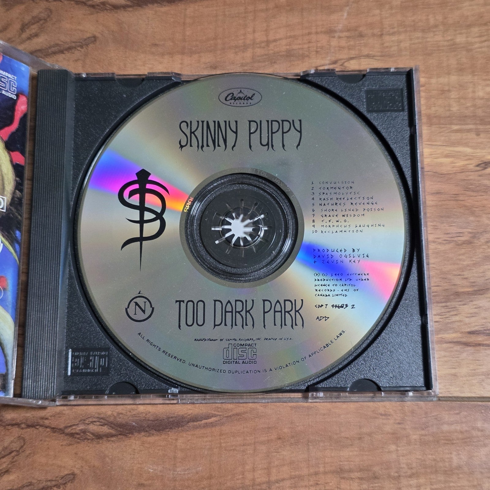 Skinny Puppy - Too Dark Park CD Album 1990 Industrial Goth Rare HTF