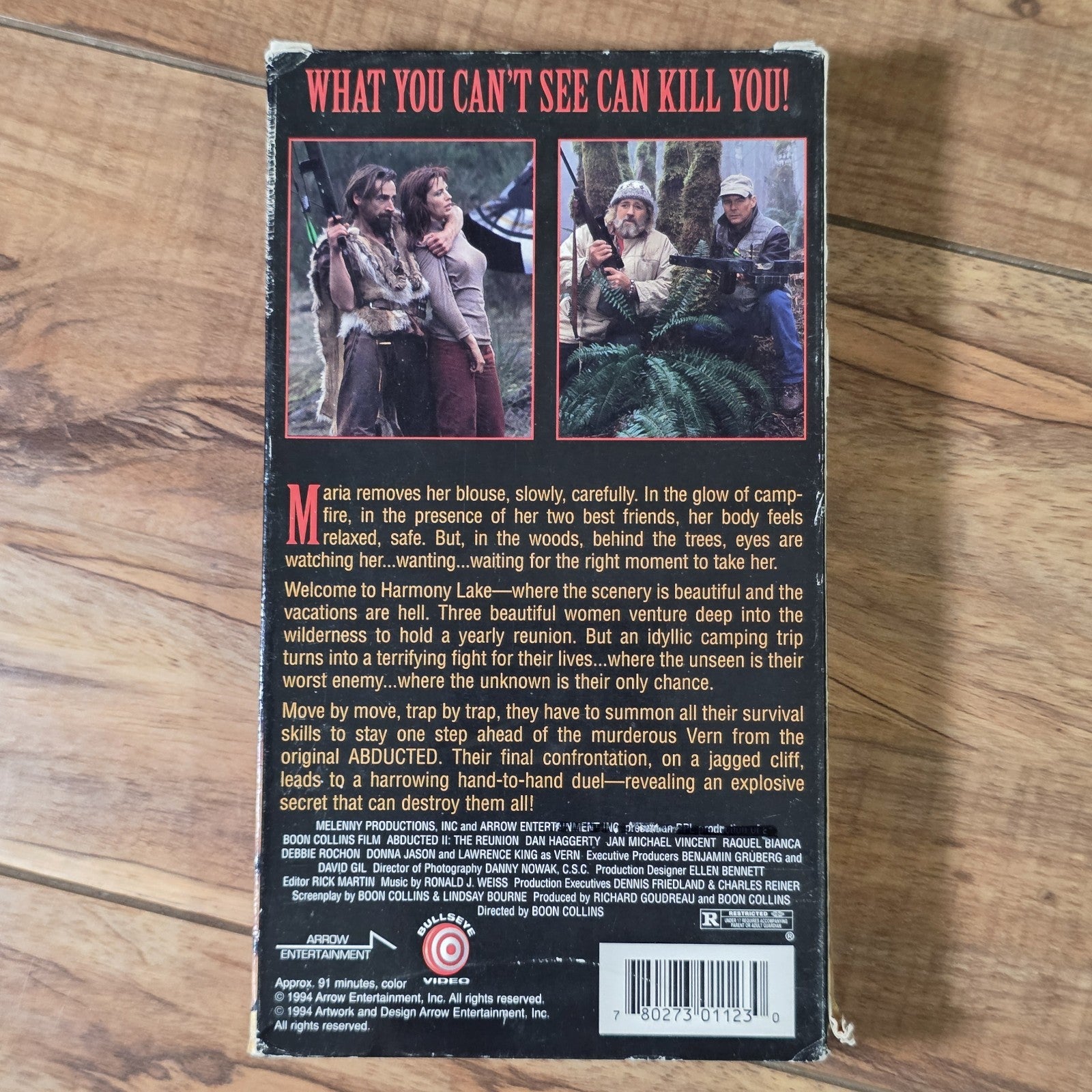 Abducted II The Reunion 1994 VHS Boon Collins Action Rare HTF