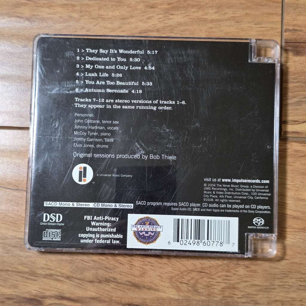 John Coltrane Johnny Hartman SACD Impulse Records Hybrid Jazz Super Audio CD HTF