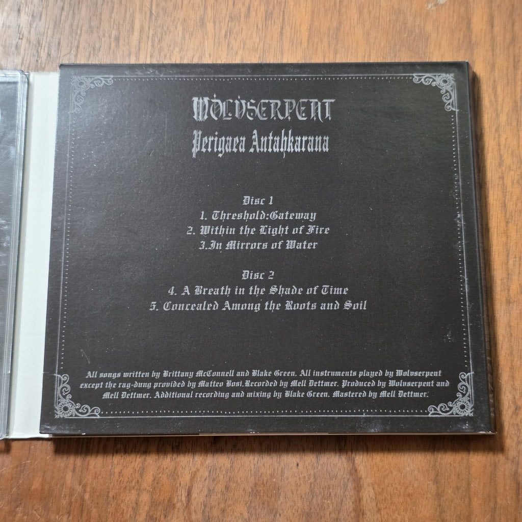 Wolvserpent - Perigaea Antahkarana CD Album 2013 Dark Ambient Digipak