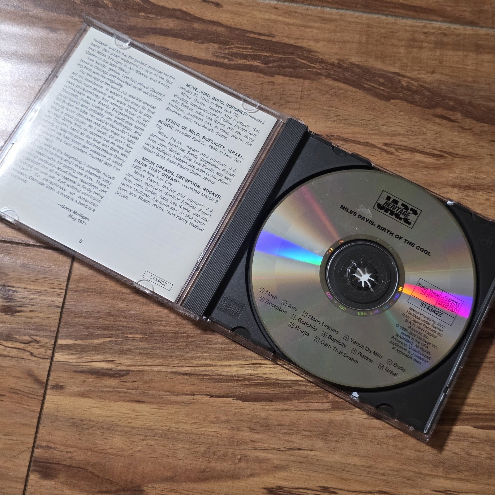 Miles Davis - Birth of the Cool CD Album 1996 Jazz