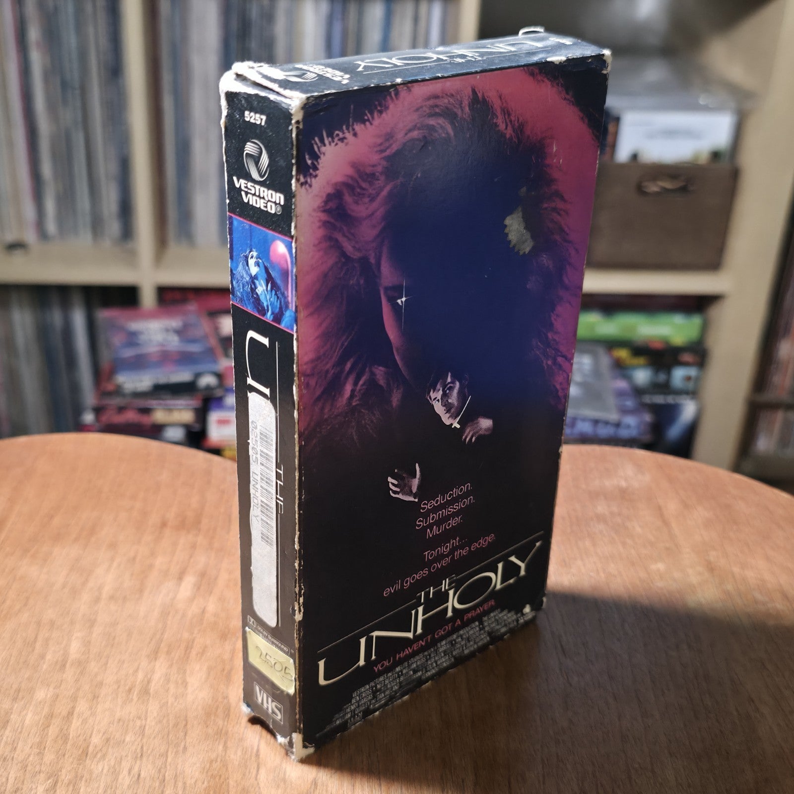 The Unholy VHS 1988 Horror Vestron Video Ben Cross Hal Holbrook Ned Beatty