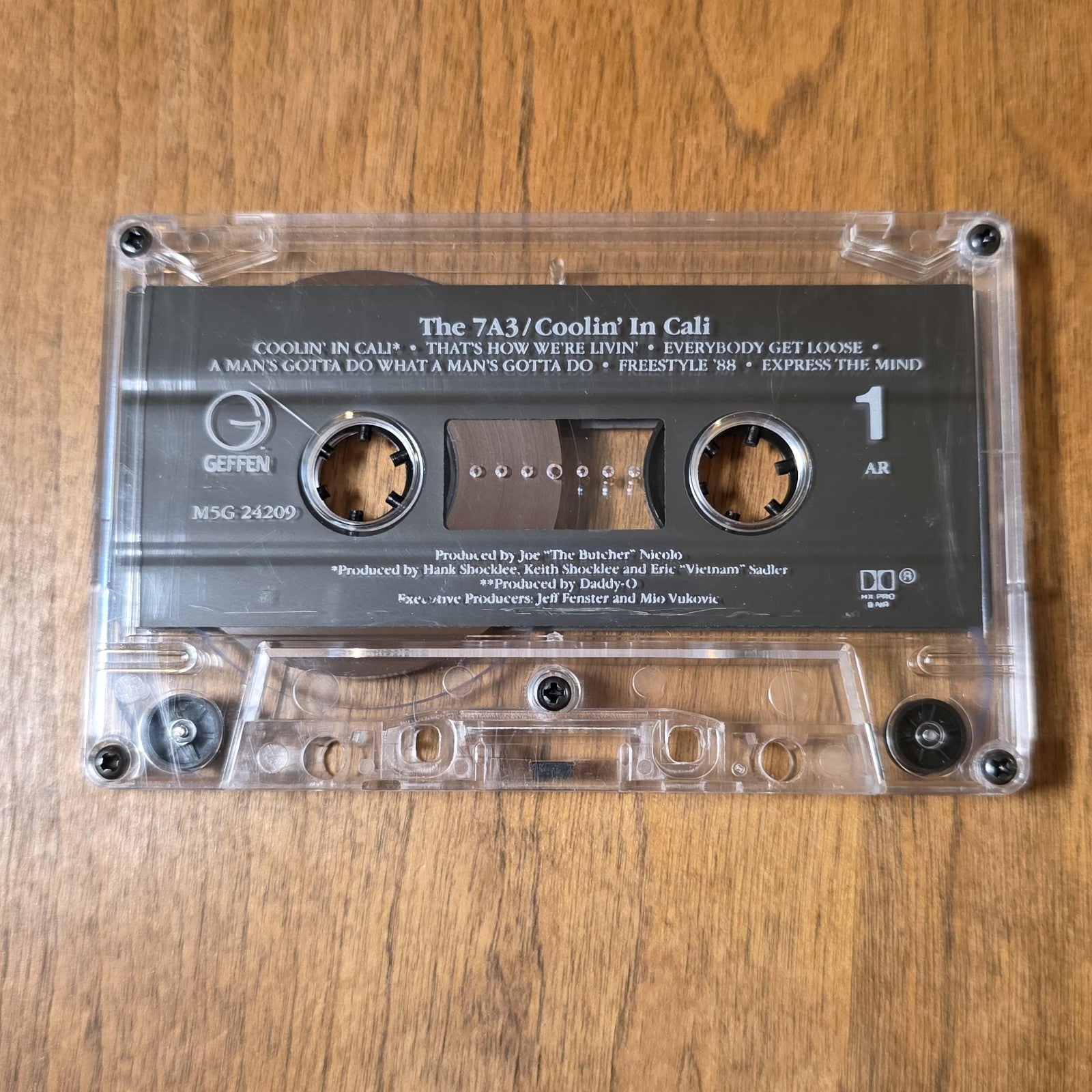 The 7A3 - Coolin' In Cali Album 1988 Hip Hop Cassette Geffen Records