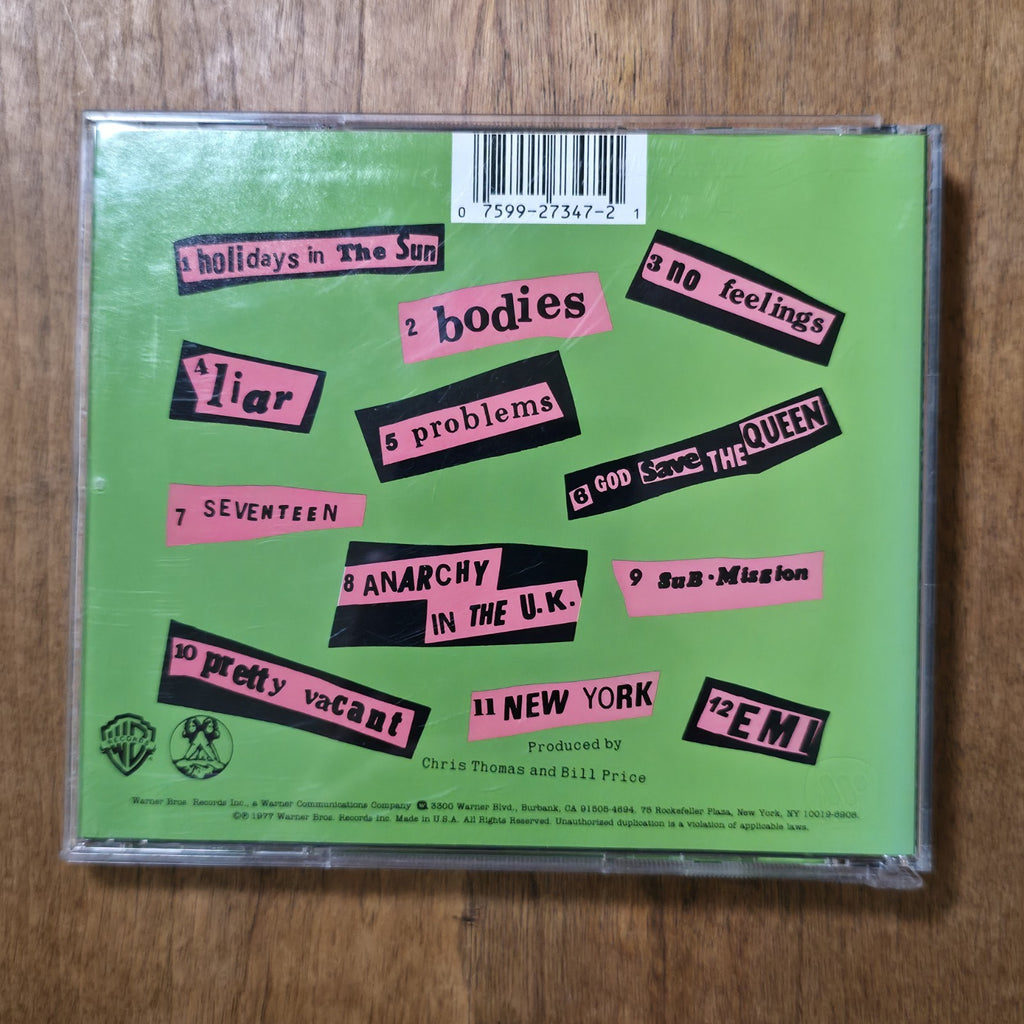 Sex Pistols - Never Mind the Bollocks CD Album 1977 Punk Rock