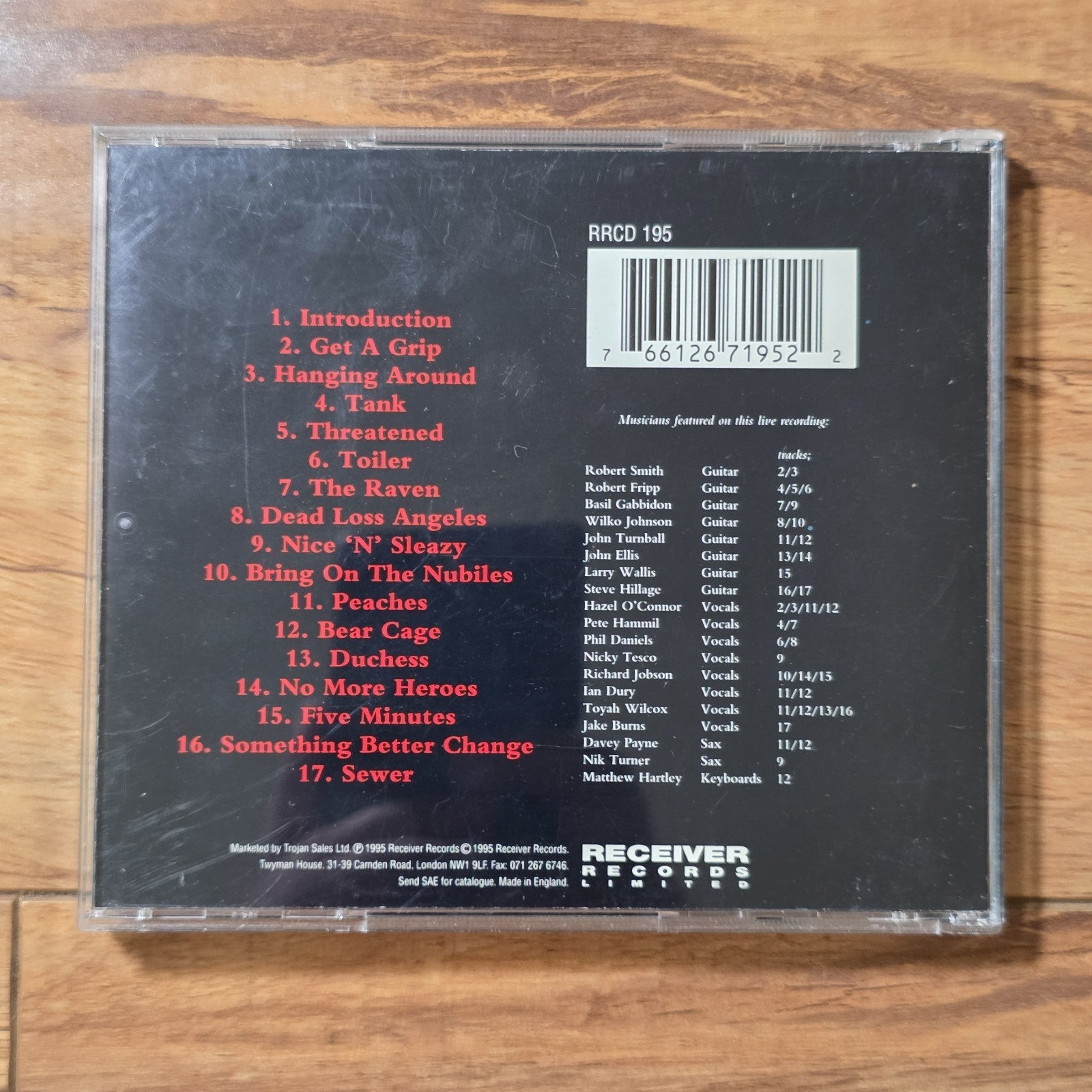 The Stranglers - And Friends Live In Concert CD Live Album 1995 Rare HTF