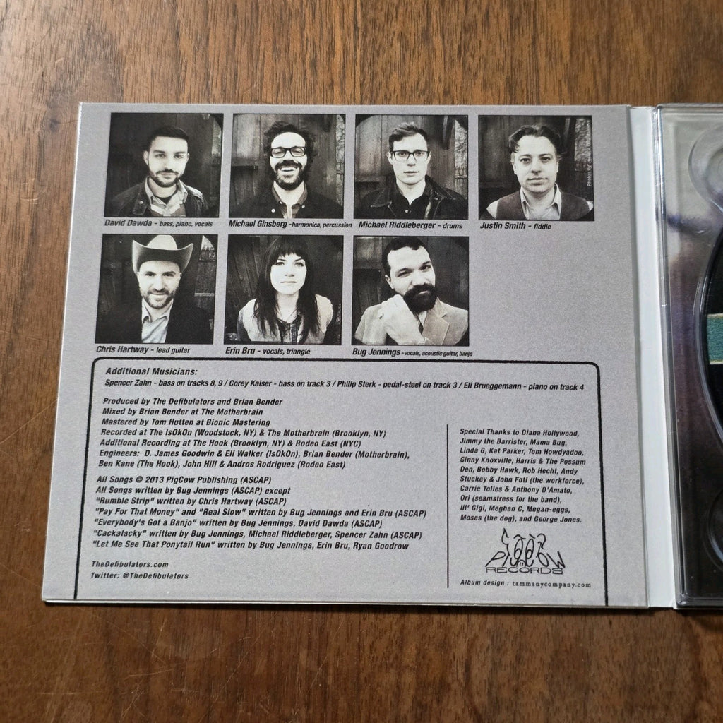 The Defibulators - Debt'll Get'em CD Album 2013 Country Americana
